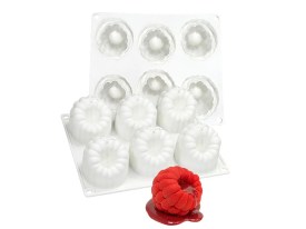 Molde silicona reposteria 6 frambuesas gigantes 